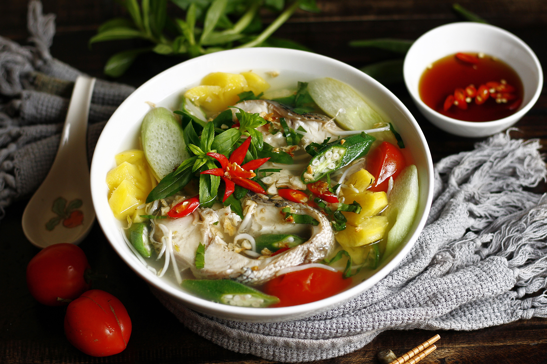 Canh chua cá lóc miền Tây