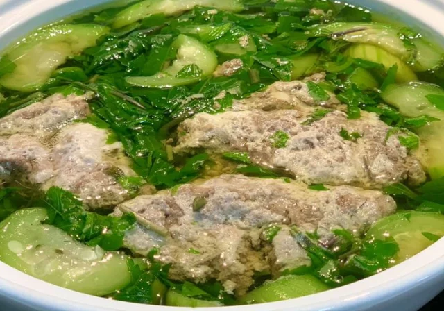 Canh Rau Tập Tàng Riêu Cua
