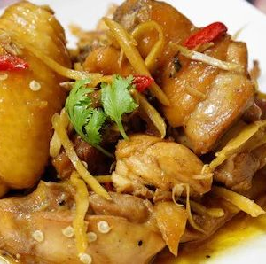 Gà kho gừng