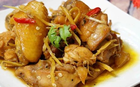 Gà kho gừng