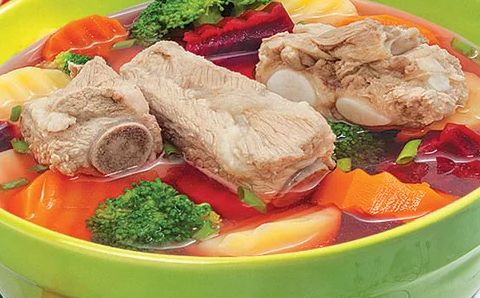 Canh Sườn Non Hầm Ngũ Quả