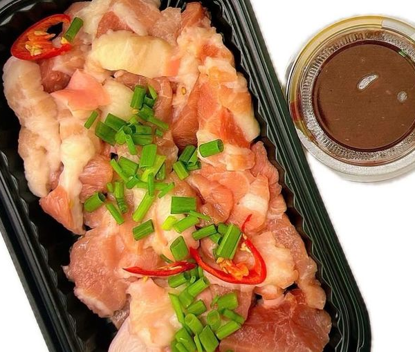 Thịt ba rọi xào mắm ruốc