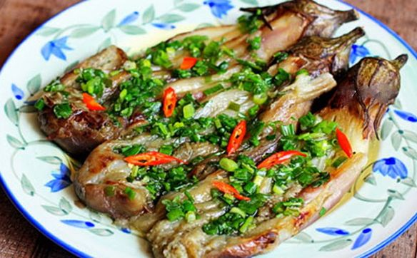 Cà Tím xào mỡ hành