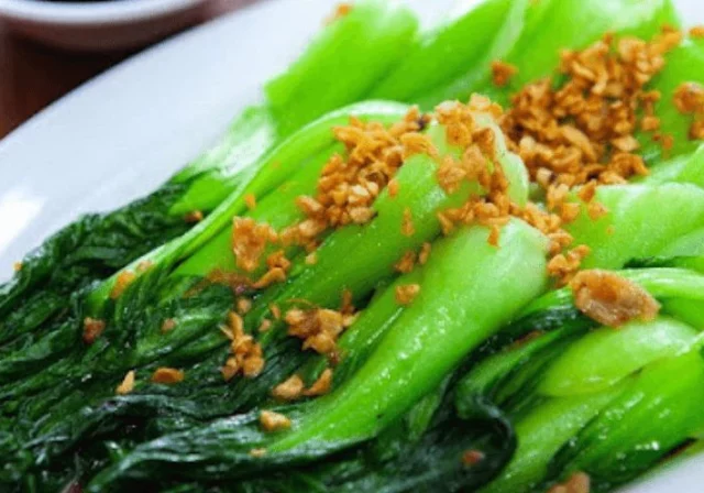 Cải thìa xào tỏi