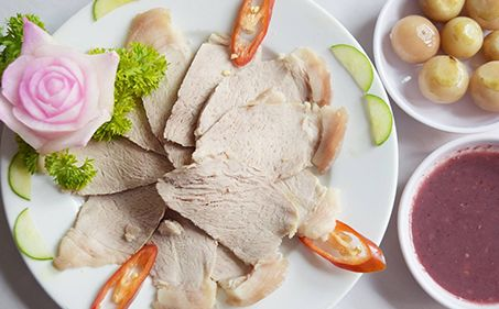 Thịt ba rọi luộc