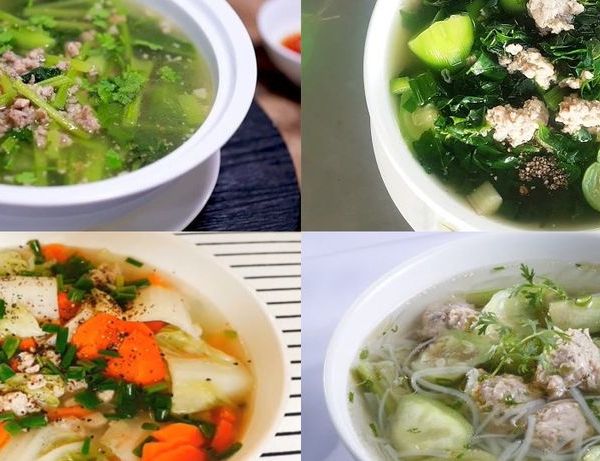 Canh Rau/Củ Thịt Bằm