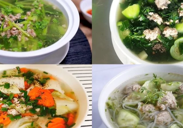 Canh Rau/Củ Thịt Bằm