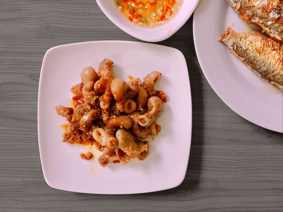 Mực xào dứa cần tây