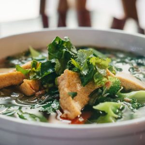 Canh rau ngót thịt băm