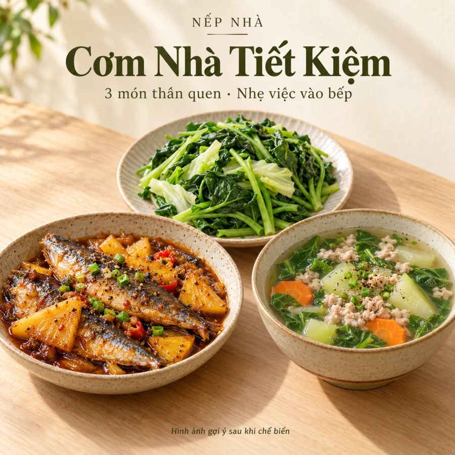 Nấu ăn cho hai người: vừa đủ ngon, bớt mua thừa và đỡ lãng phí